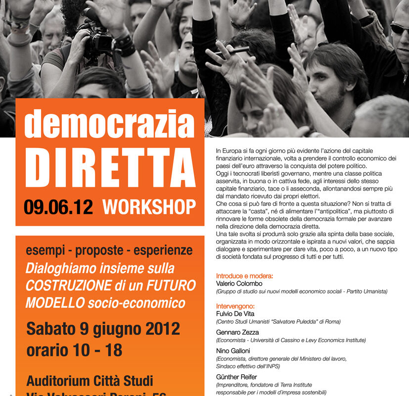 Presentazione Work Shop sulla Democrazia Diretta 9 Giugno 2012 a Milano