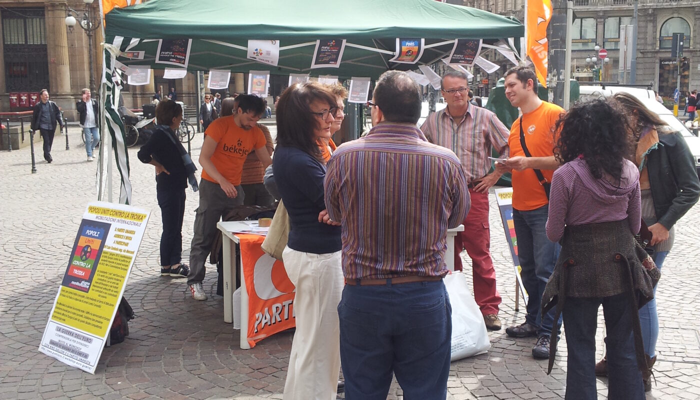 1 giugno Popoli Uniti Contro la Troika - Milano