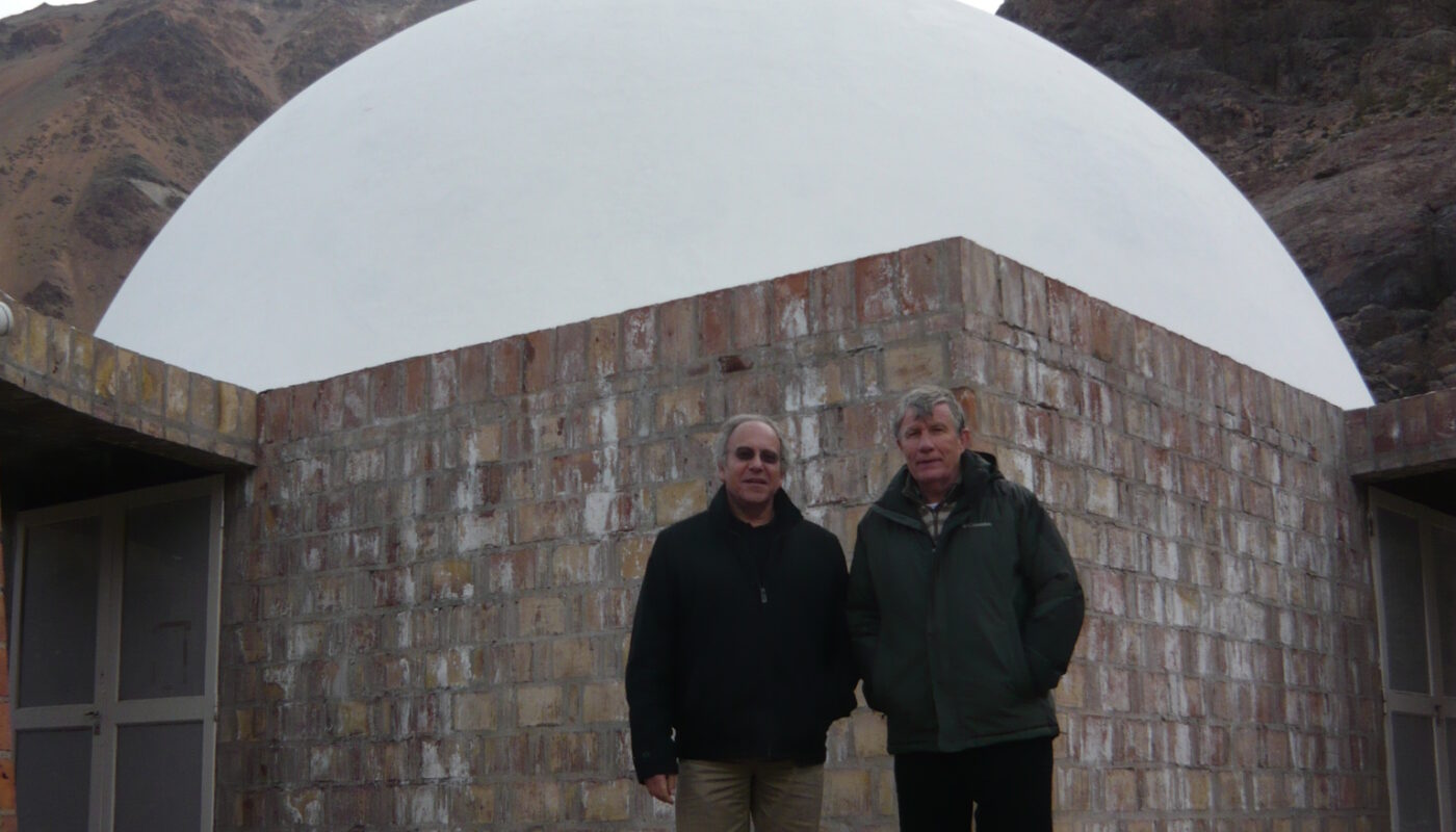 Tomás Hirsch e Guillermo Sullings al Parco di Studio e Riflessione di Punta de Vacas, in Argentina